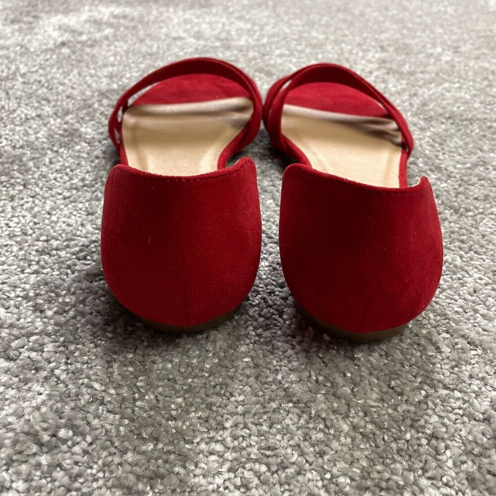 Elegant Red Women's Sandals - Picture 3 of 9
